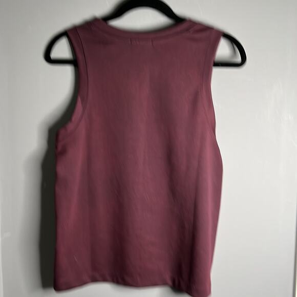 Gap Burgundy Sleeveless Lace Top Size Small - Picture 4 of 5
